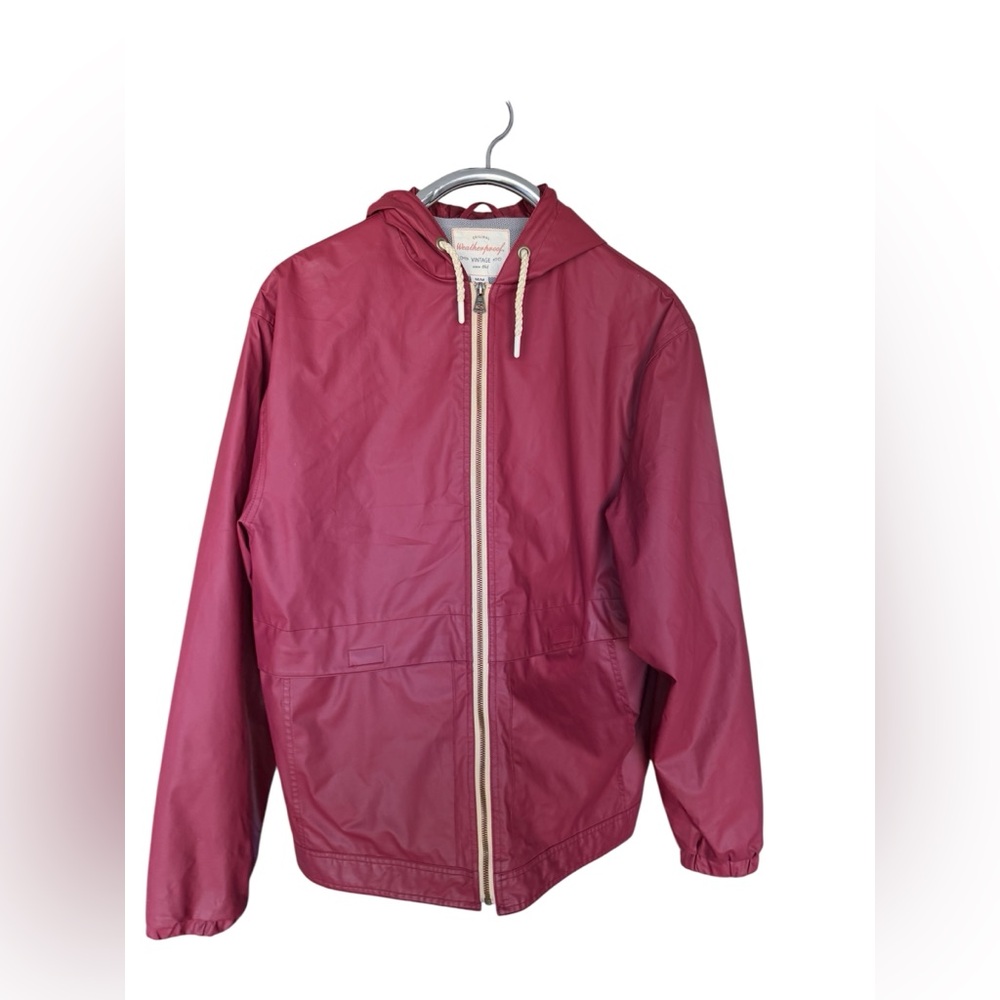 Original Vintage Weatherproof Red Hooded Jacket In Excellent Condition.